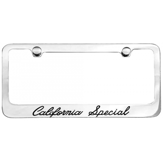 Contour de Plaque Chromé avec logo California Special
